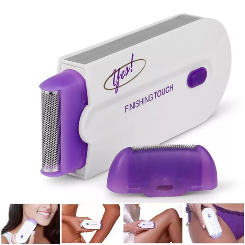 USB Rechargeable 2 in 1 Instant Painless Hair Removal Machine for Men & Women Legs Arm Face Body