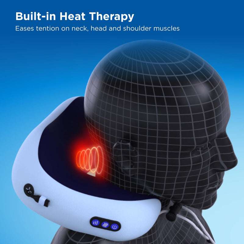 Neck and Shoulder Massager with Heat, Portable Massage Pillow