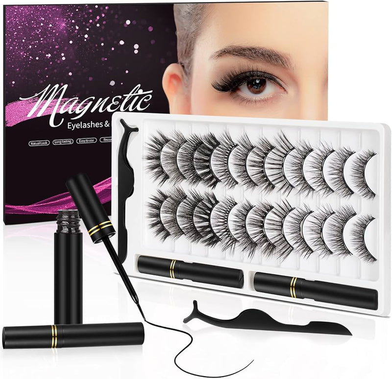 5 Pairs/set 3D Magnetic Eyelashes 3D Mink Lashes Magnetic Eye